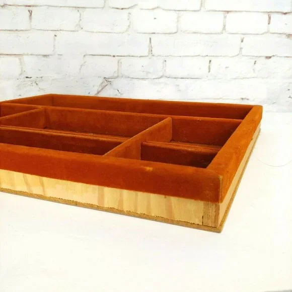 Vintage Drexel Furniture Cabernet French Dresser Fixed Accessory Valet Tray